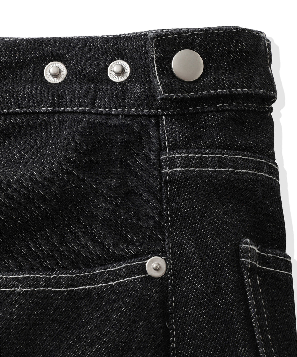 TL heart logo patch One Wash Curved Denim