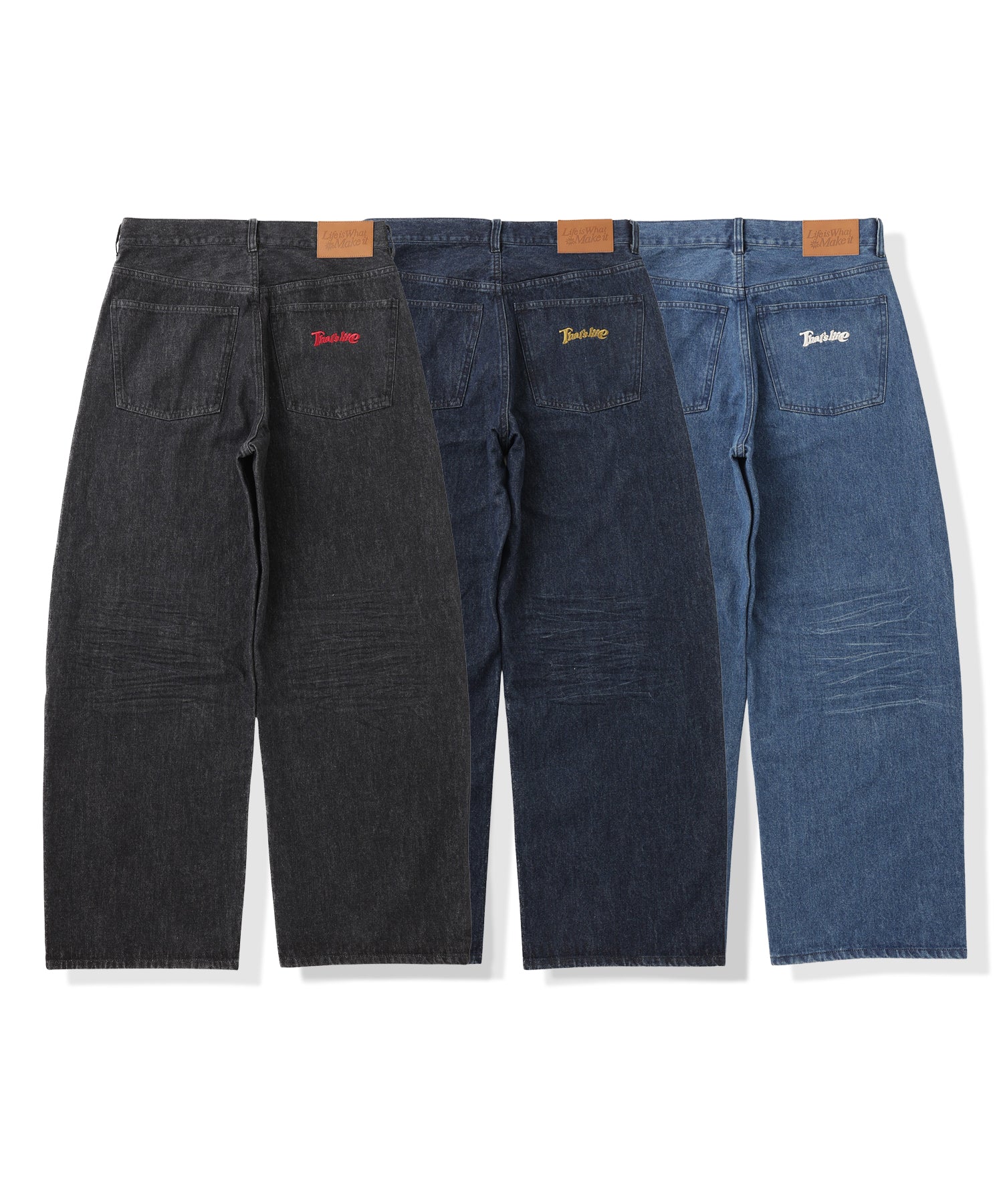 That’s life pocket logo washed curve denim free