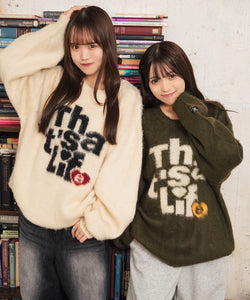 that'slife セーター That's life “HEARTSTACK” logo knit – That's life online store