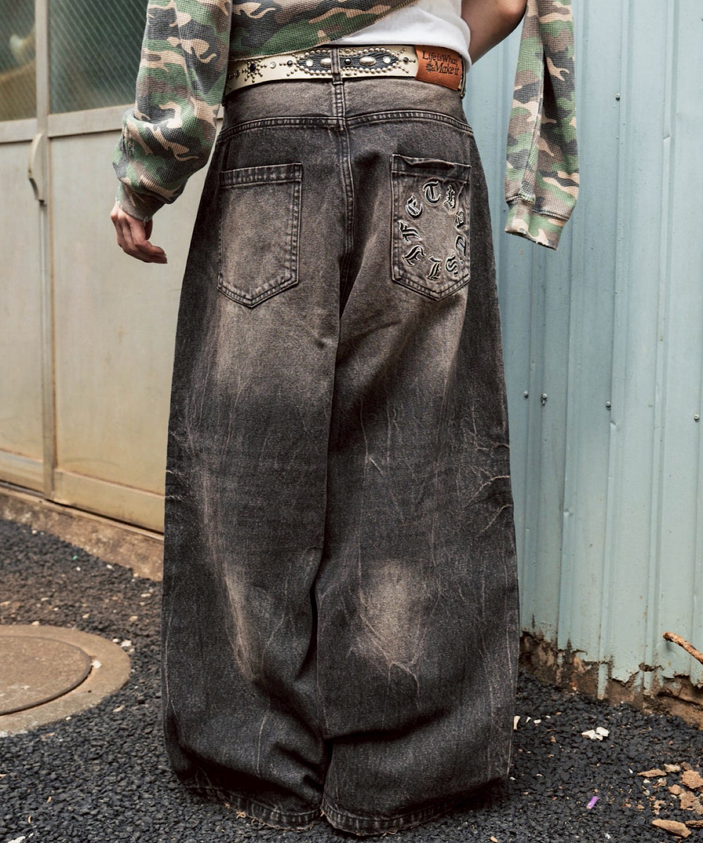 Vintage Washed Baggy Denim
