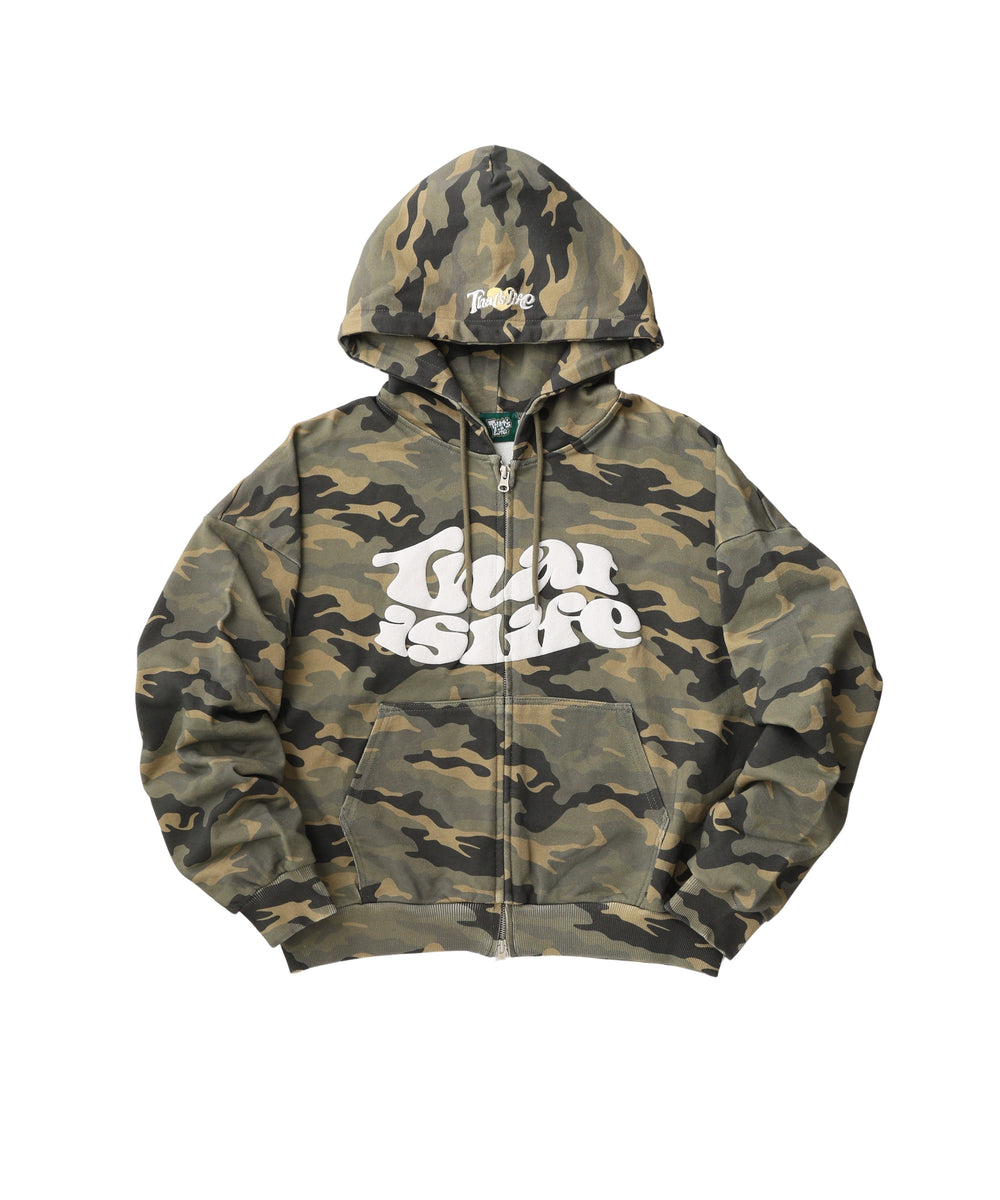 HEAVY WEIGHT 12.0oz FRONT LOGO ZIP HOODIE