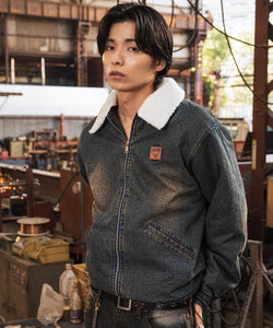 Vintage styles Heart logo Duck Boa Jacket – That's life online store