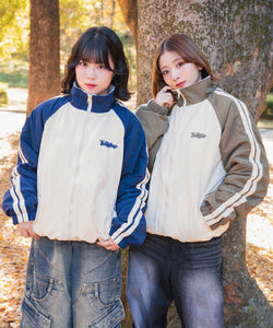 2way Reversible Heart logo Nylon / Boa Jackets – That's life