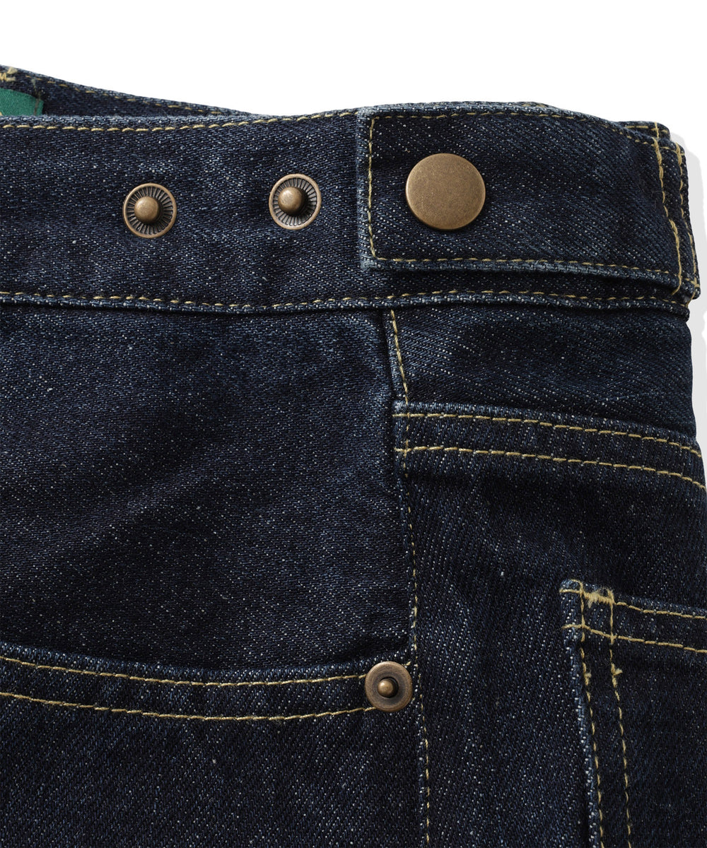 TL heart logo patch One Wash Curved Denim