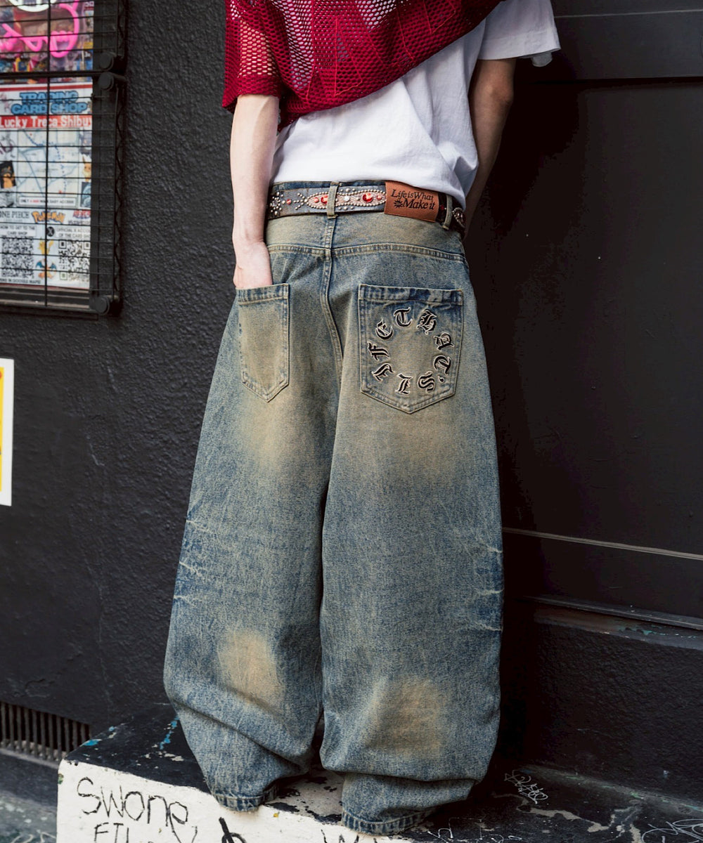 Vintage Washed Baggy Denim