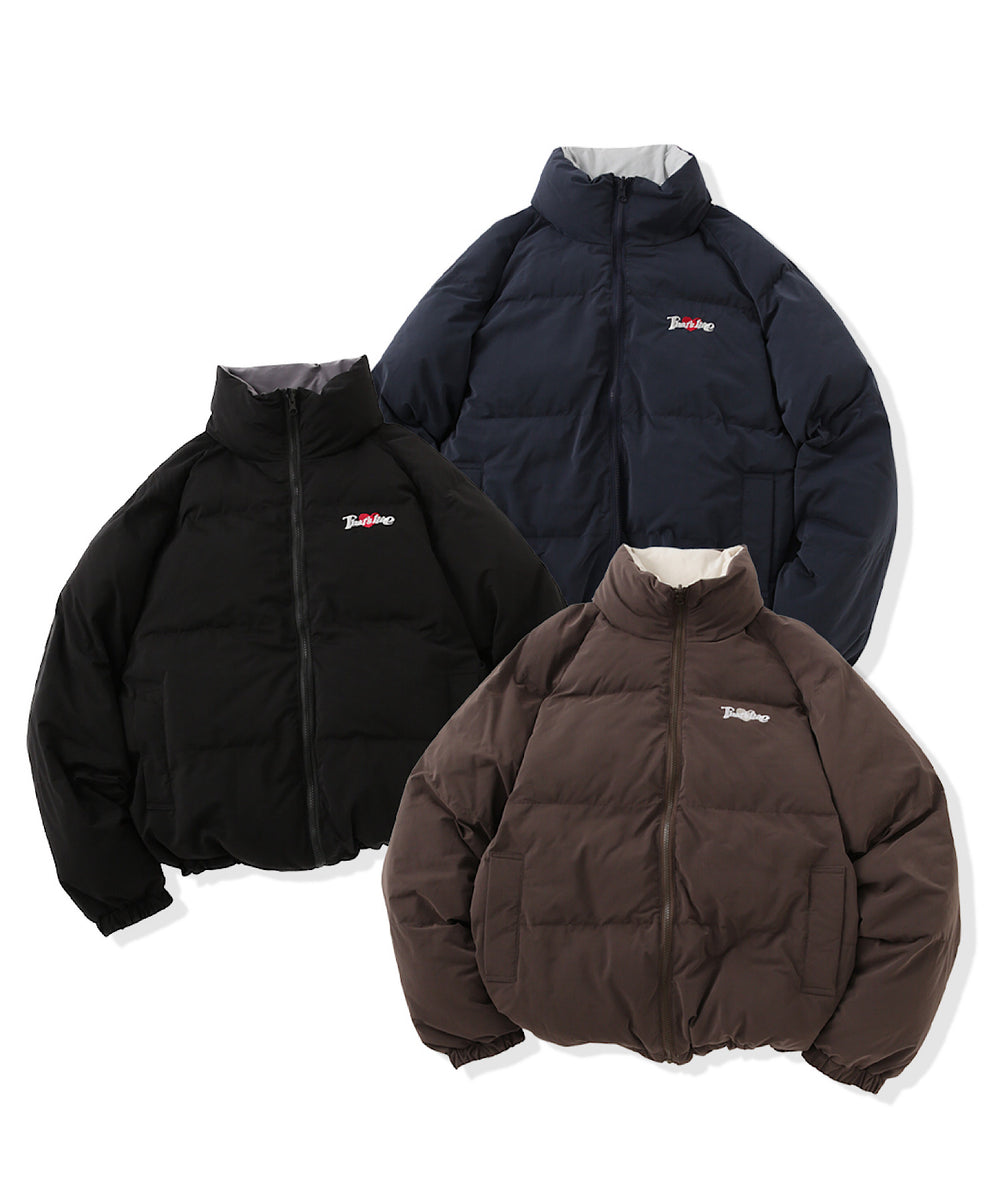 Heart logo Reversible Puffer Jackets