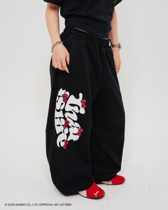 napiです alexiastan ✖️ハローキティコラボスウェットパンツ HELLO KITTY × Wave logo sweat pants – That's life online store