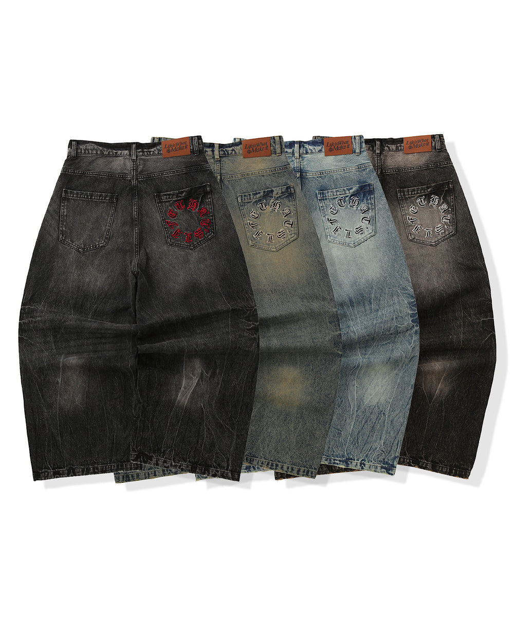 Vintage Washed Baggy Denim