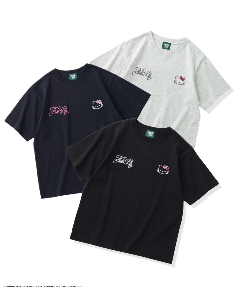 HELLO KITTY × Double Embroidery tee