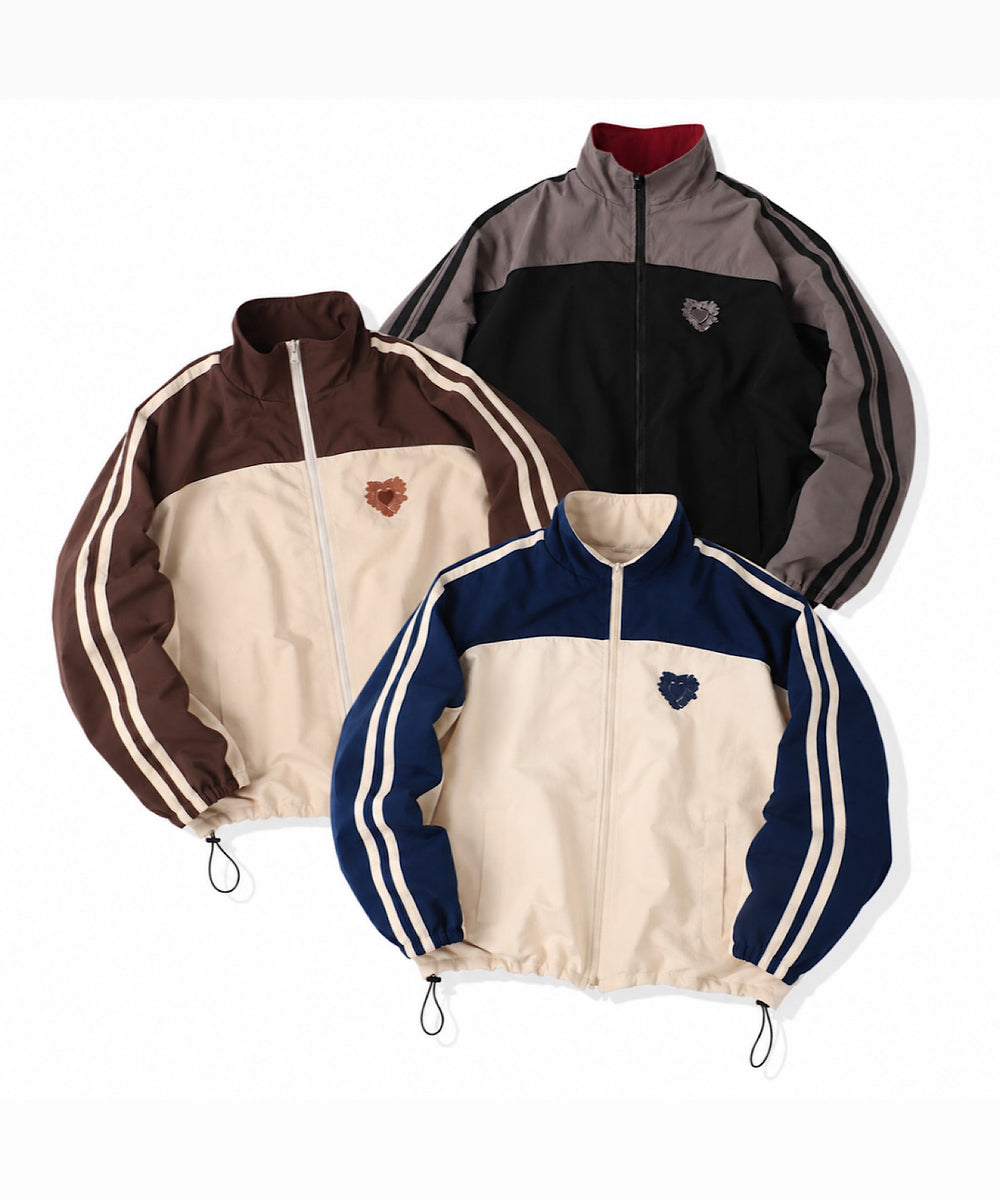 Heart logo 2way Reversible Nylon Jackets