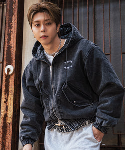 Vintage styles South North logo Duck Hooded Jacket – That's life Vintage styles South North logo Duck Hooded Jacket – That's life
