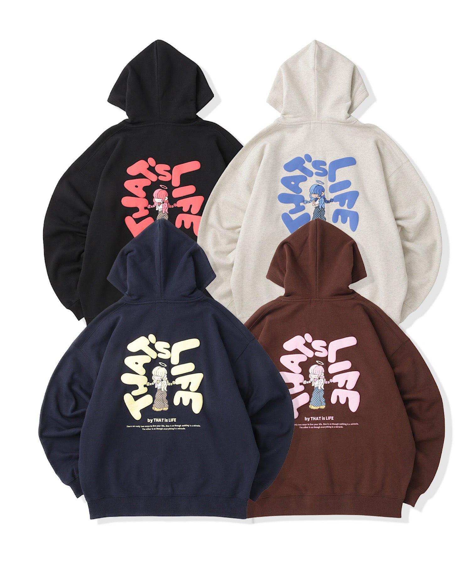 HEAVY WEIGHT 13.0oz "ANGEL GIRL" LOGO ZIP HOODIE