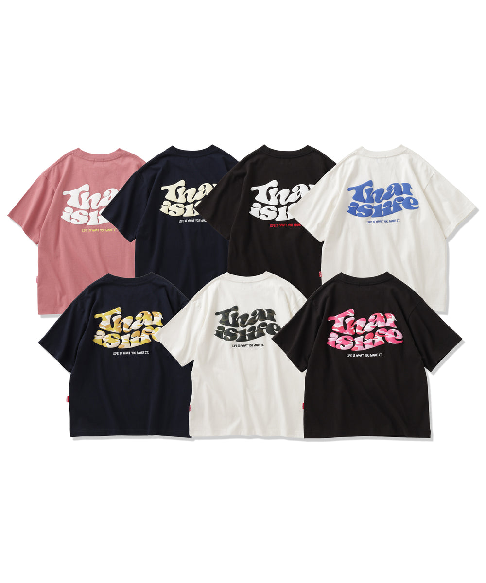 Wave logo back print tee