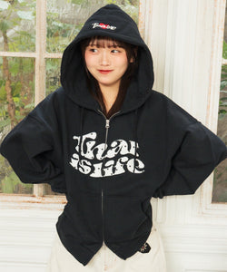 HEAVY WEIGHT 12.0oz FRONT HEART DOT LOGO ZIP HOODIE – That's life