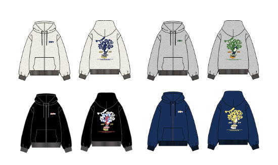HEAVY WEIGHT 12.0oz “POSTER BOY” LOGO ZIP HOODIE free