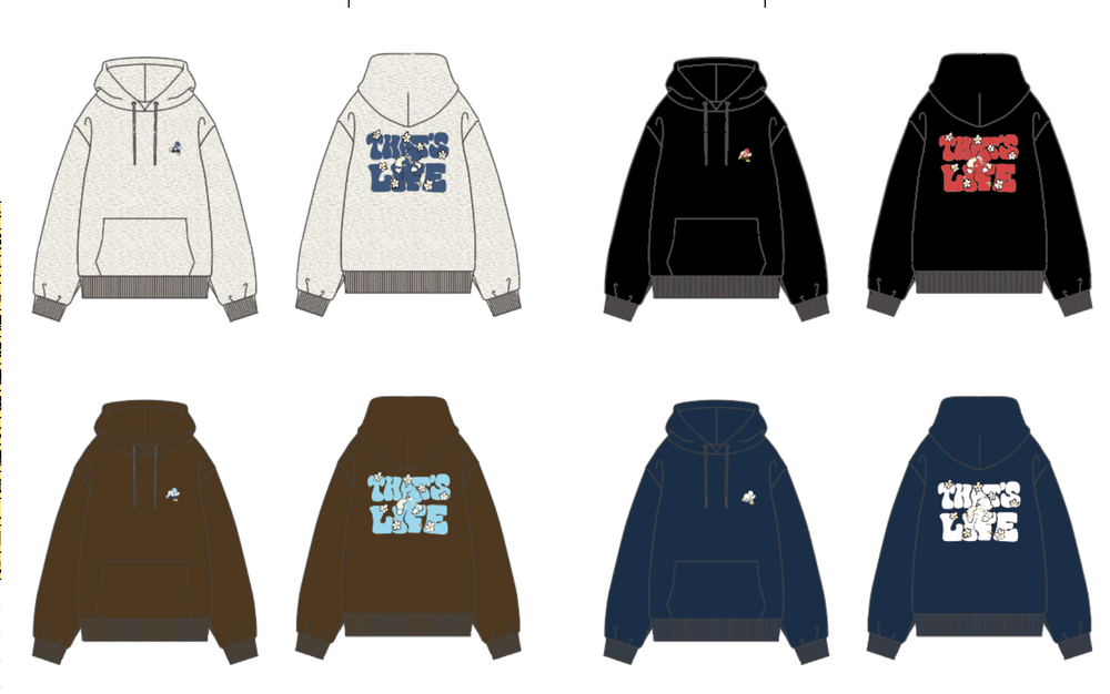 HEAVY WEIGHT 11.0oz “RUNNING BOY” LOGO HOODIE free