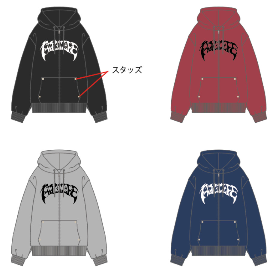 Vintage styles Front logo zip hoodie free