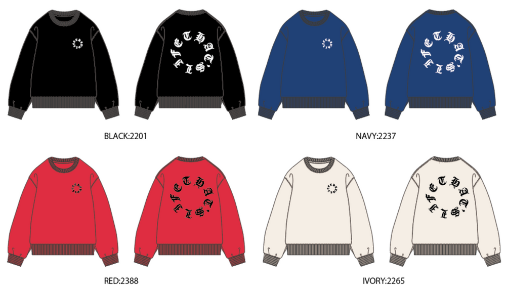 Vintage styles Circle logo knit free