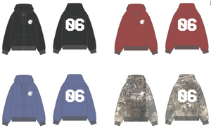 Number logo Full zip hoodie free