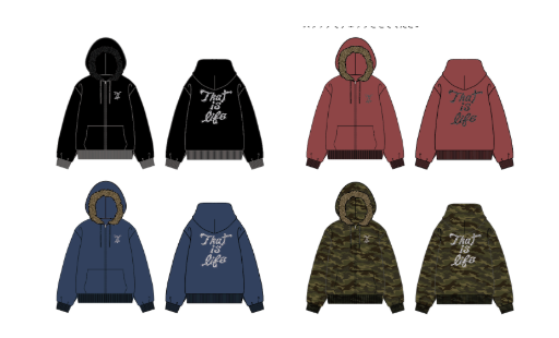 Vintage styles Pearl logo Fur zip hoodie free