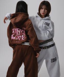 Surf Camo logo front print hoodie
