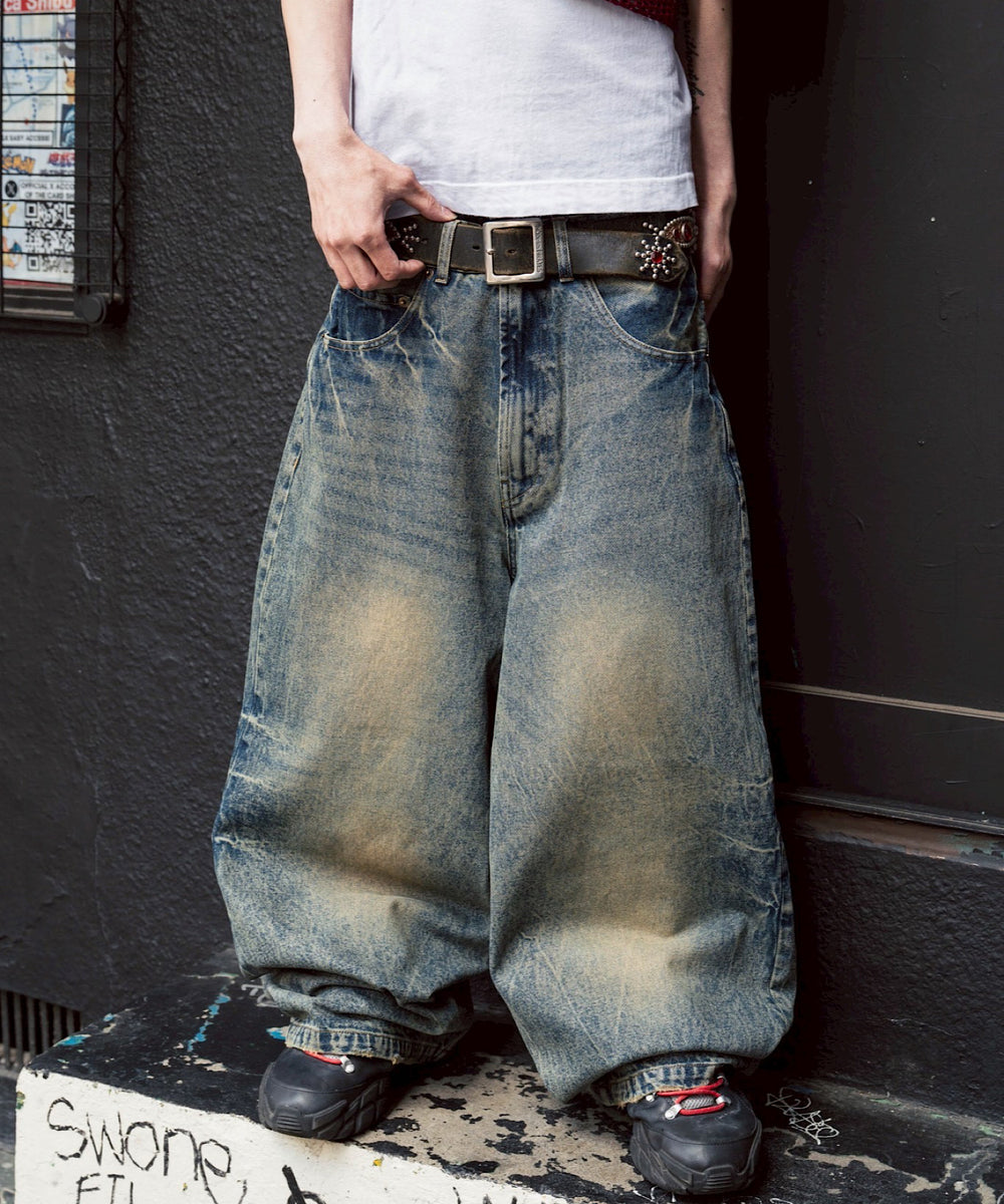 Vintage Washed Baggy Denim