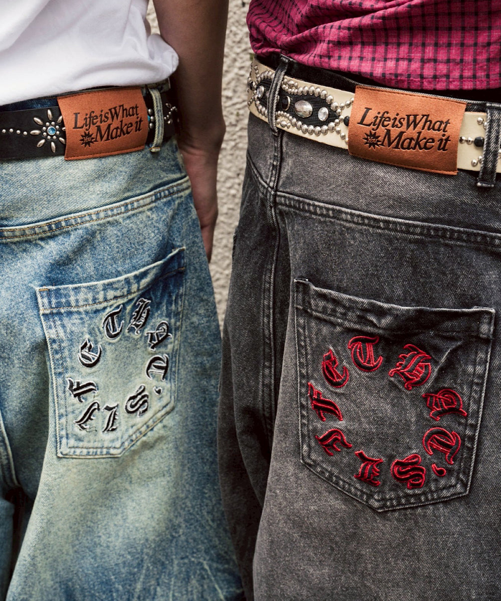 Vintage Washed Baggy Denim