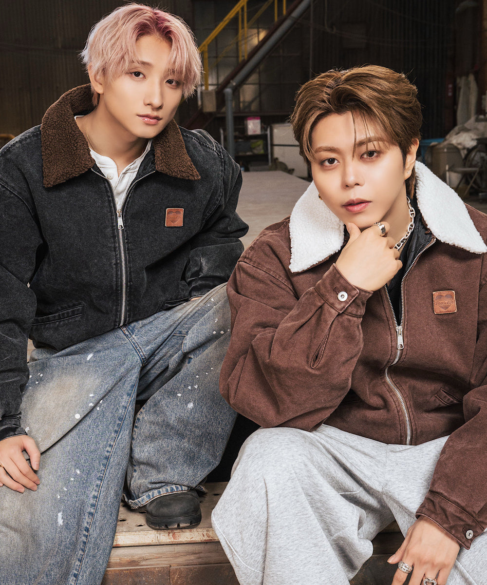 Vintage styles Heart logo Duck Boa Jacket