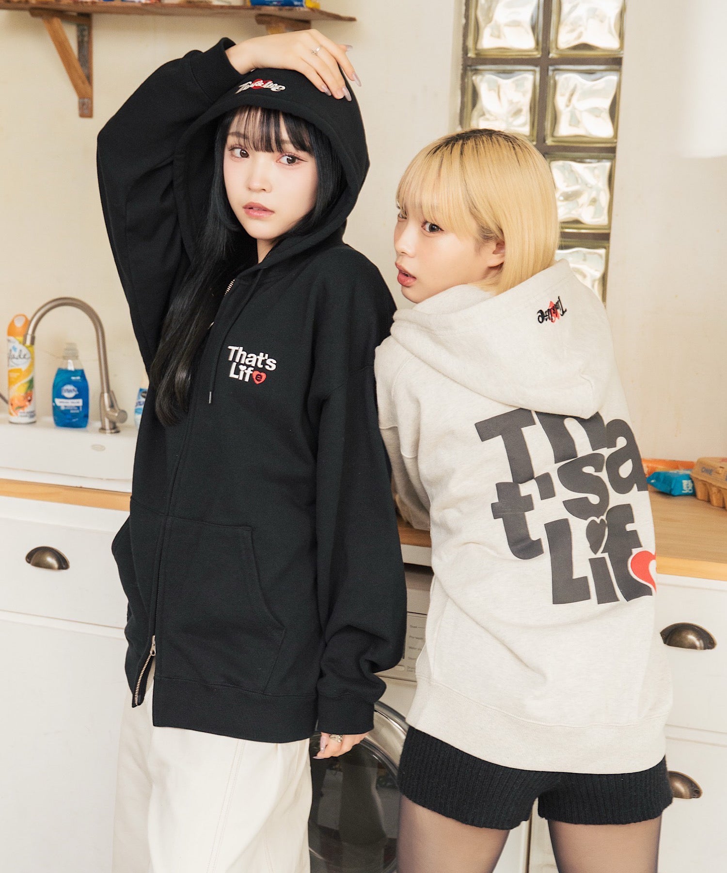 HEAVY WEIGHT 13.0oz “HEARTSTACK” logo zip hoodie