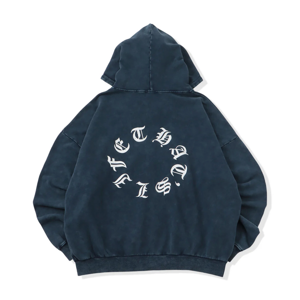 Vintage styles Circle logo zip hoodie free