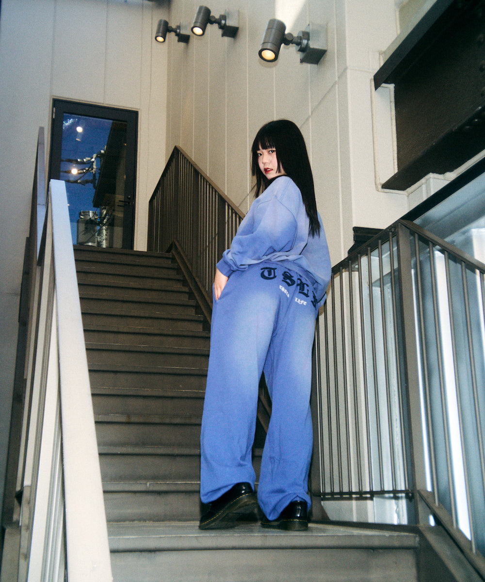 Vintage styles Patch work logo sweat pants