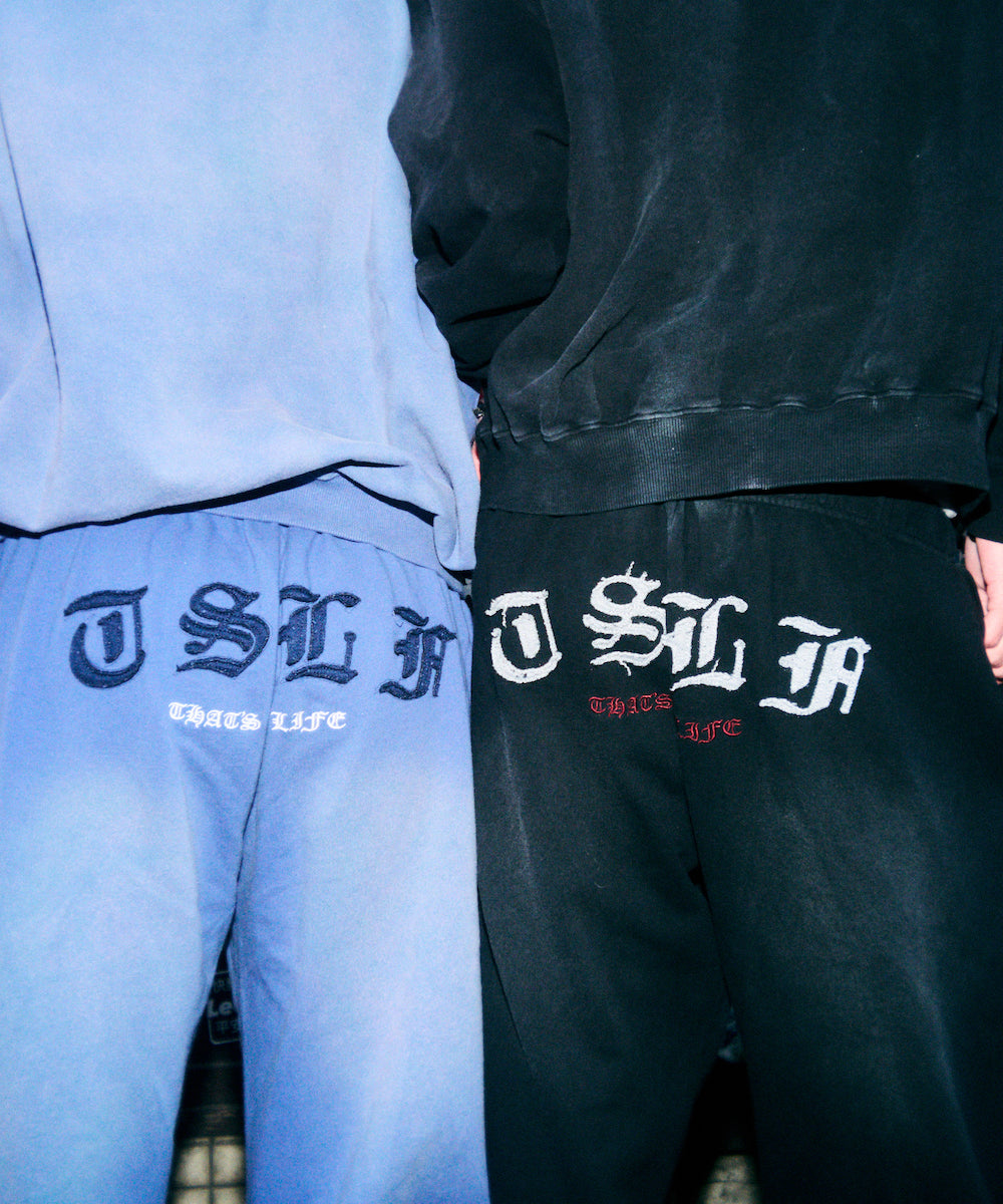 Vintage styles Patch work logo sweat pants