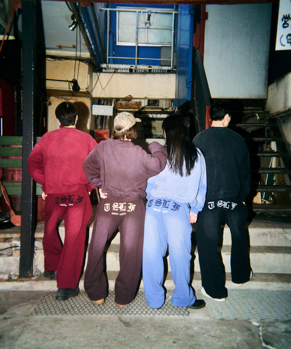 Vintage styles Patch work logo sweat pants free