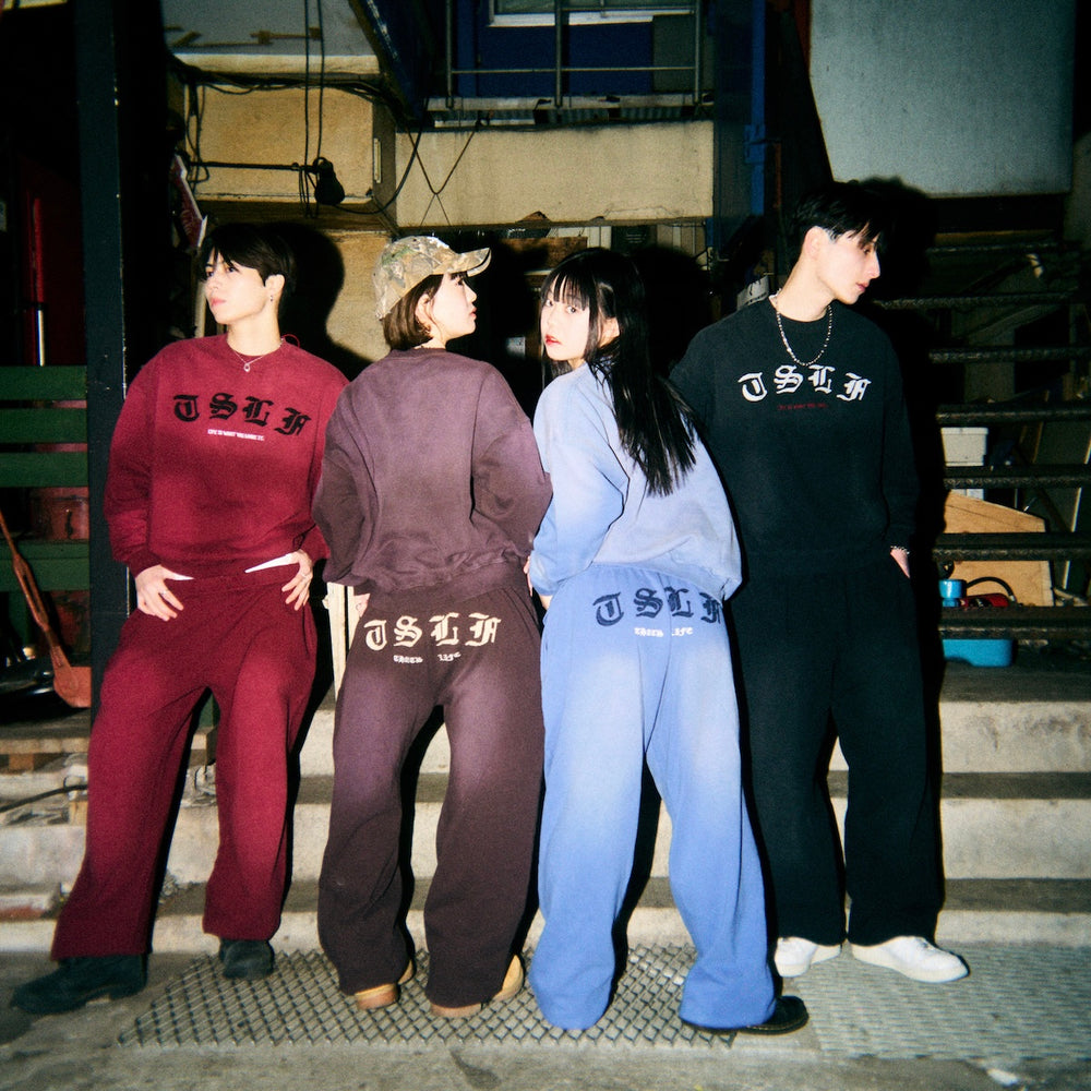 Vintage styles Patch work logo sweat pants