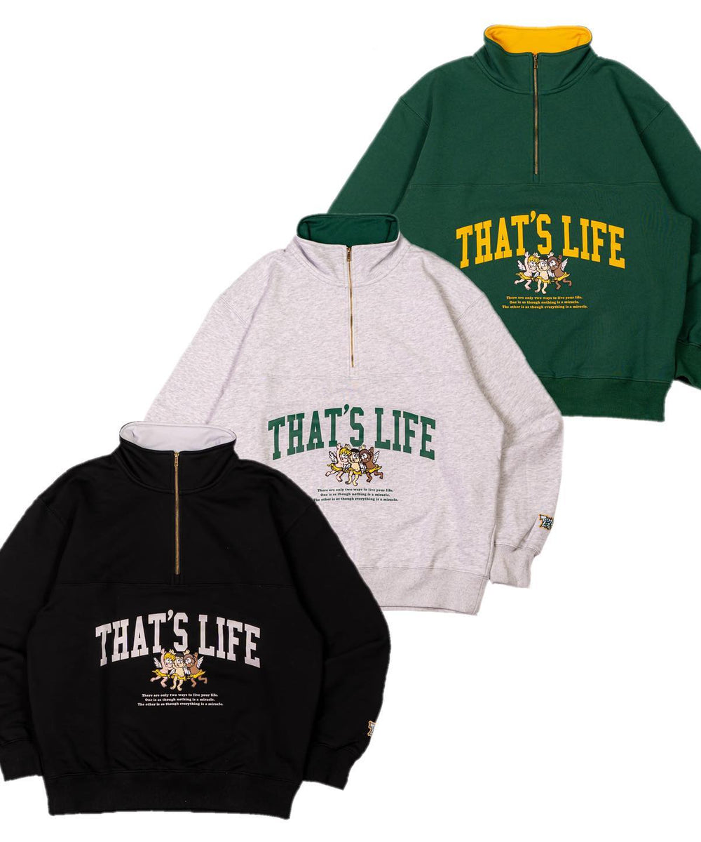 That's life Angel Half zip sweat 