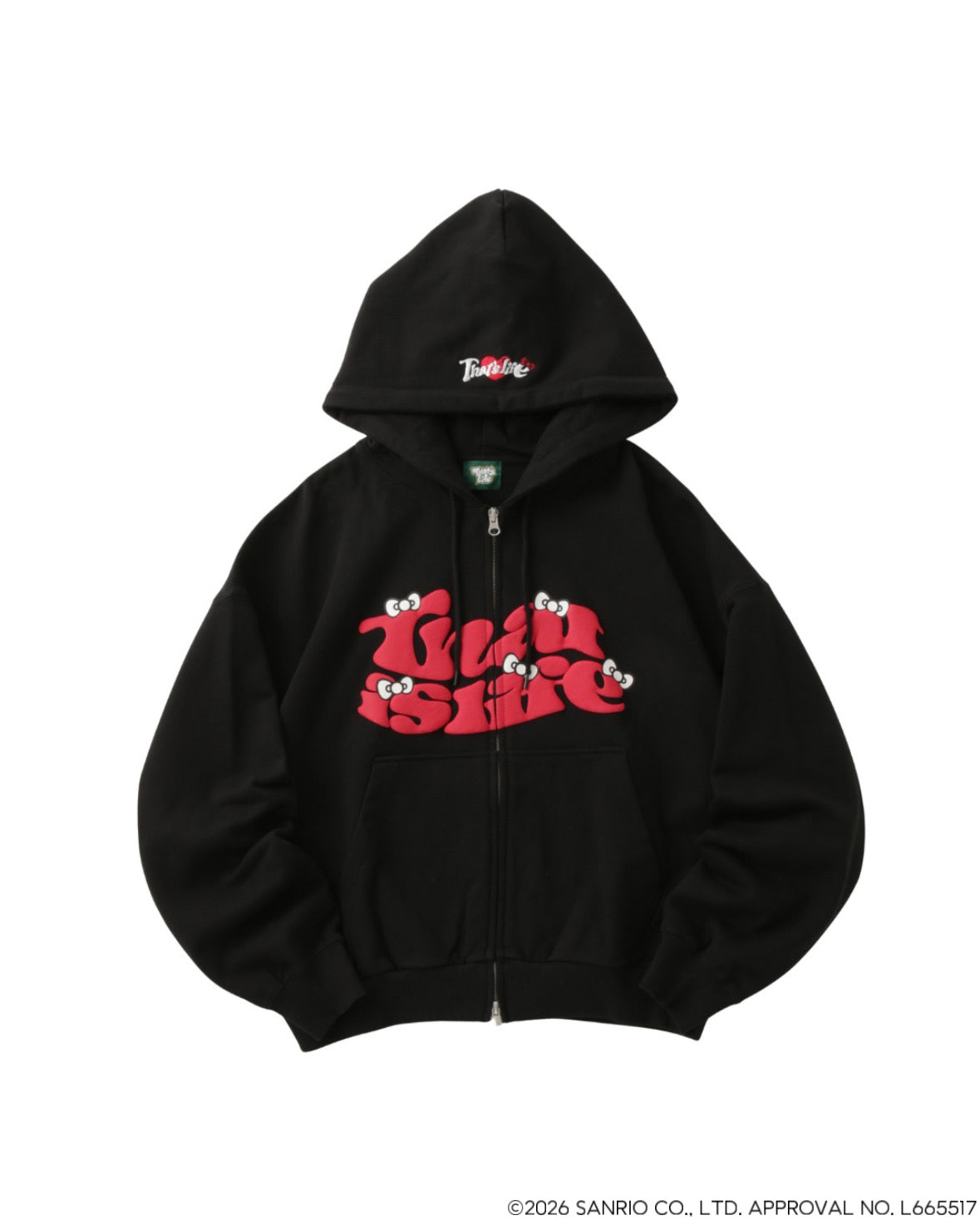 HELLO KITTY × HEAVY That's life ジップパーカー HELLO KITTY × HEAVY WEIGHT 12.0oz FRONT LOGO ZIP HOODIE – That's