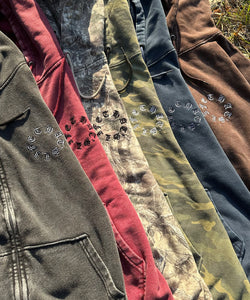 Vintage styles Circle logo zip hoodie – That's life online store