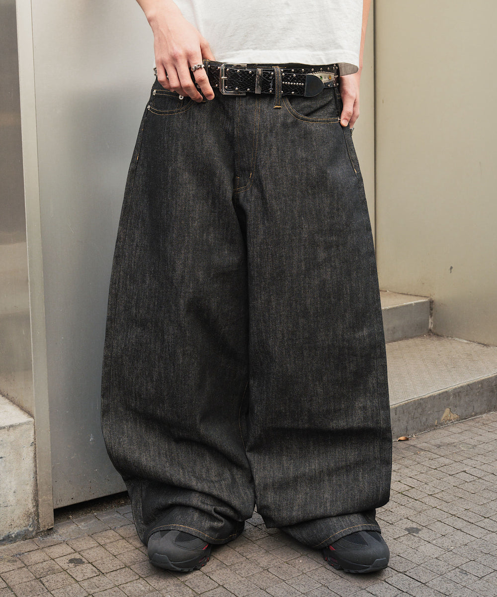 TS logo Rigid Baggy denim