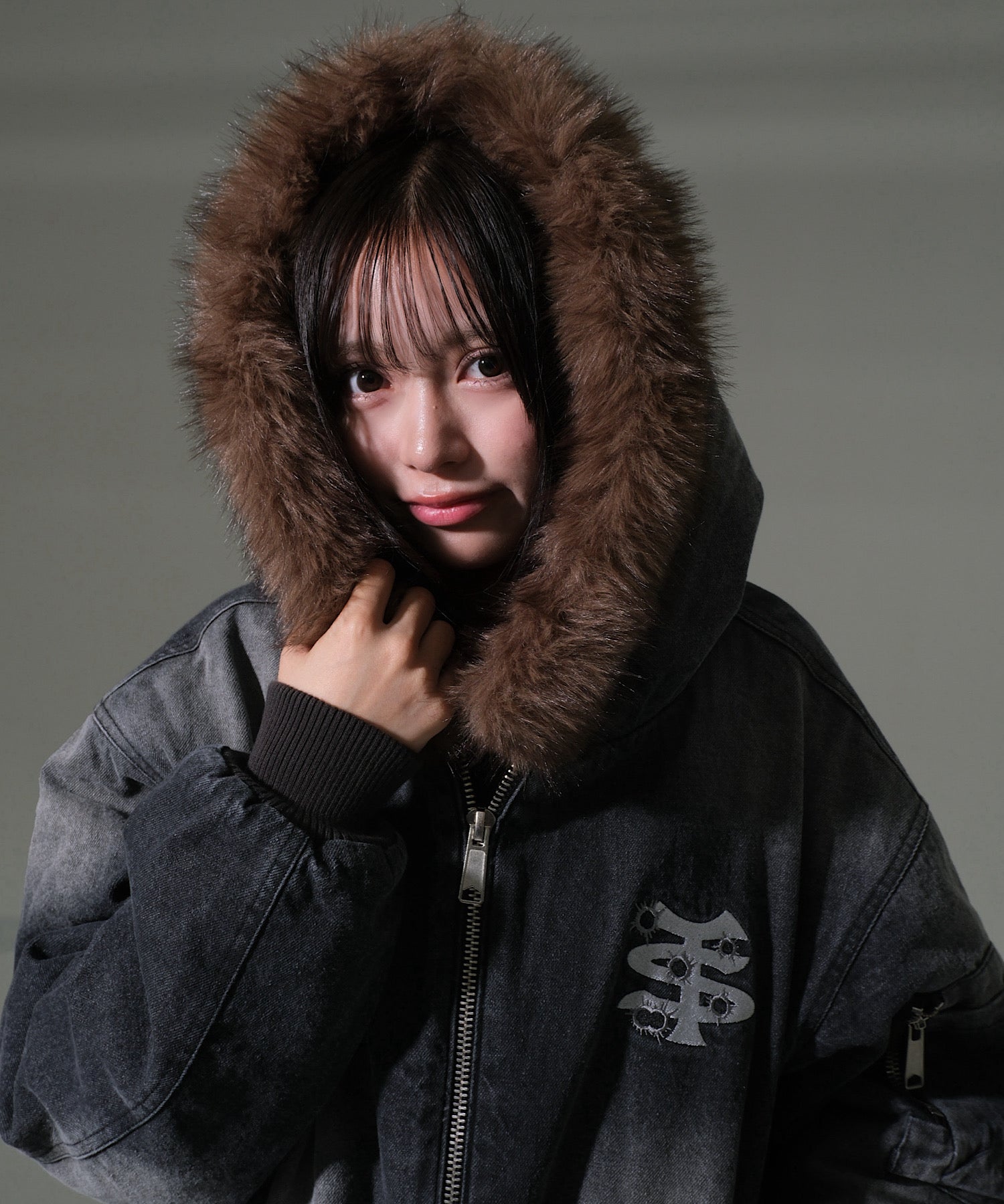 ジャケット・アウター Vintage styles TS logo denim fur jacket Vintage styles TS logo denim fur jacket – That's life online store