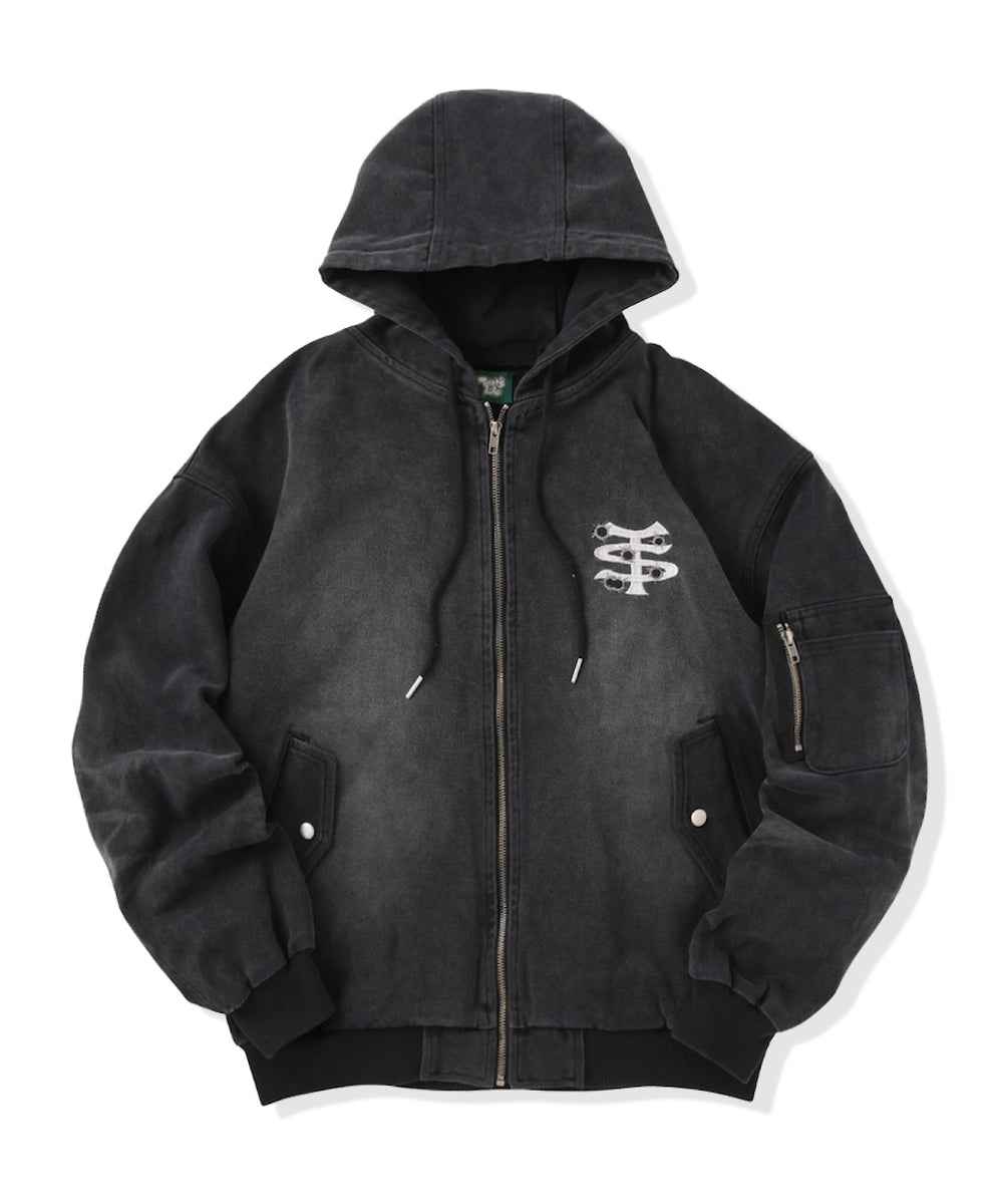 TS logo 14.0oz Duck Hooded Jacket