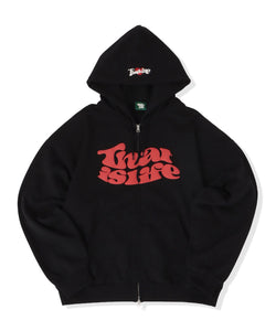 HEAVY WEIGHT 12.0oz FRONT LOGO ZIP HOODIE