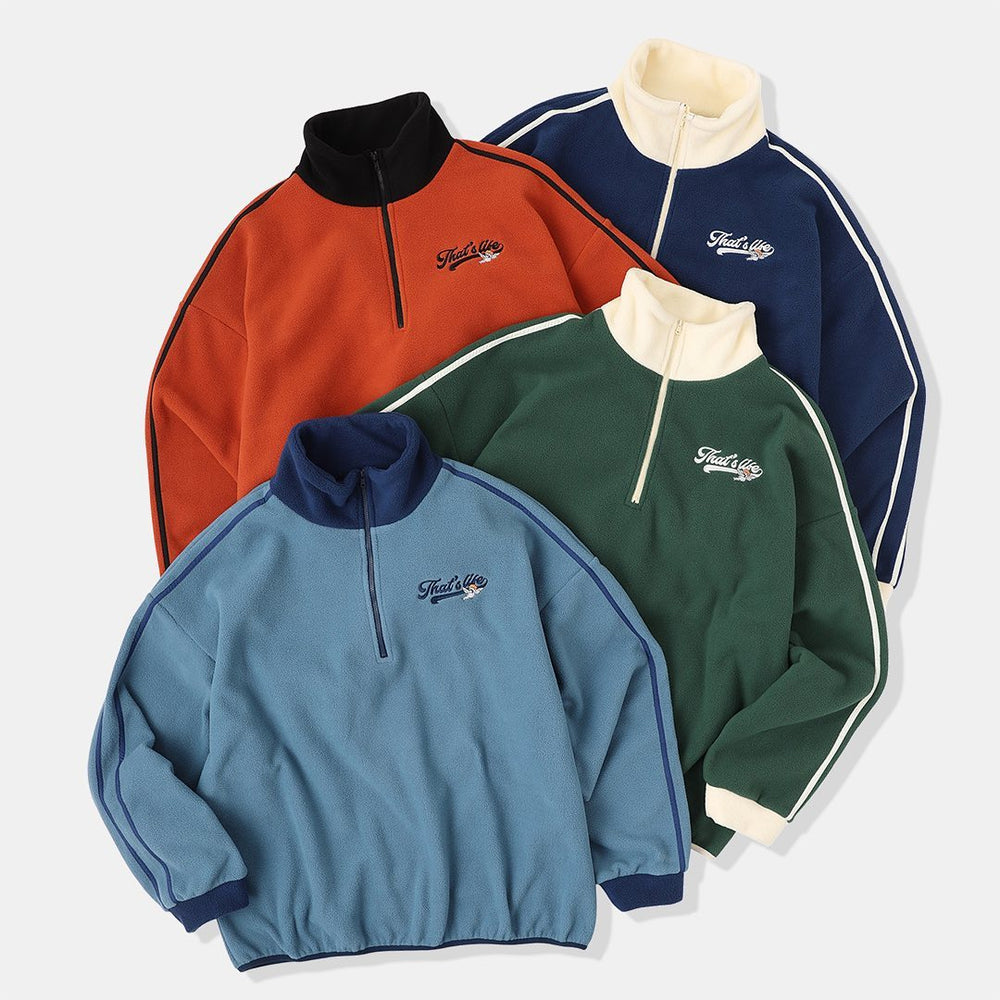 That's life Original Fleece Half zip sweat