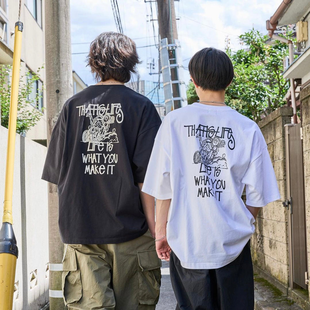 HEAVY WEIGHT 6.8oz BIKER LOGO TEE