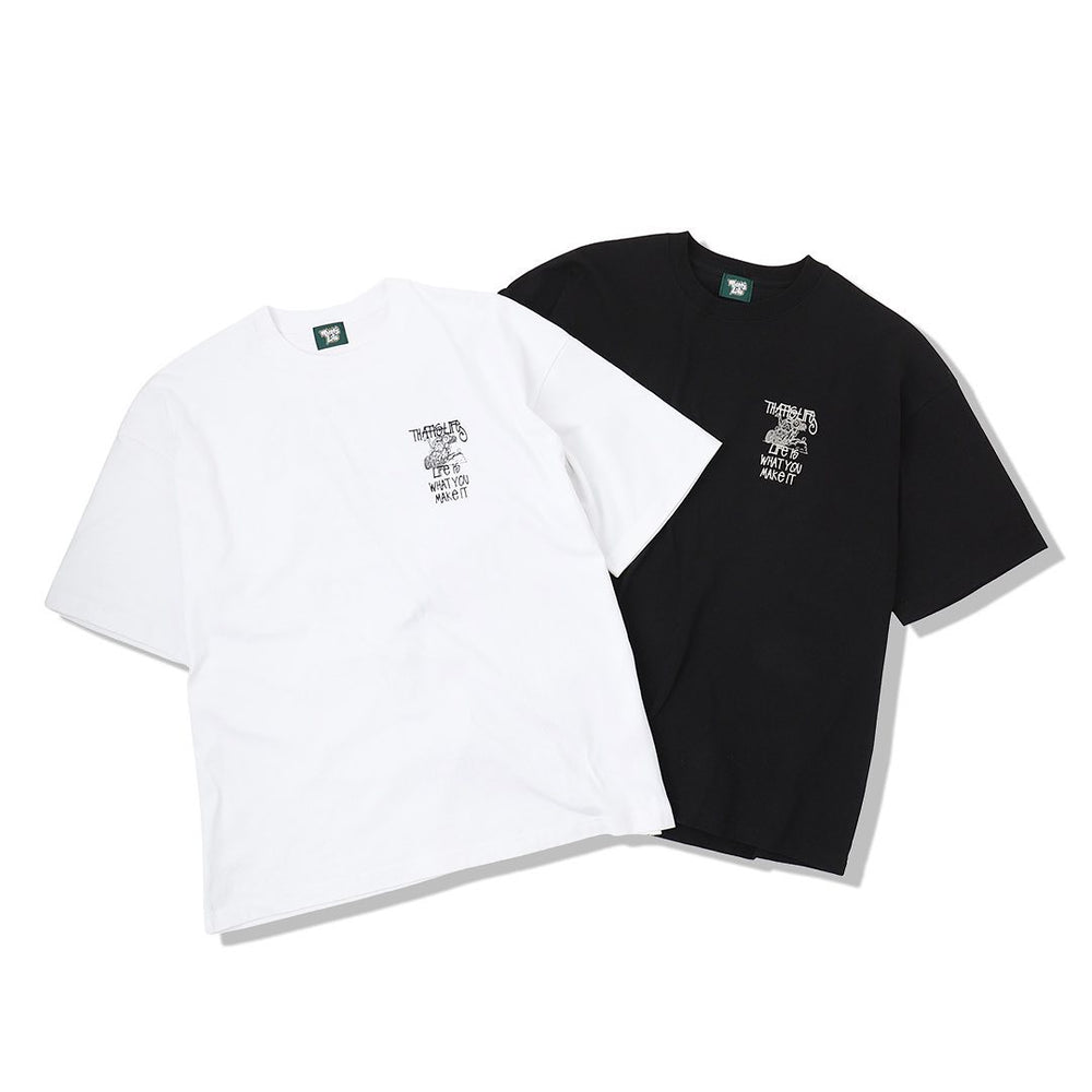 HEAVY WEIGHT 6.8oz BIKER LOGO TEE free