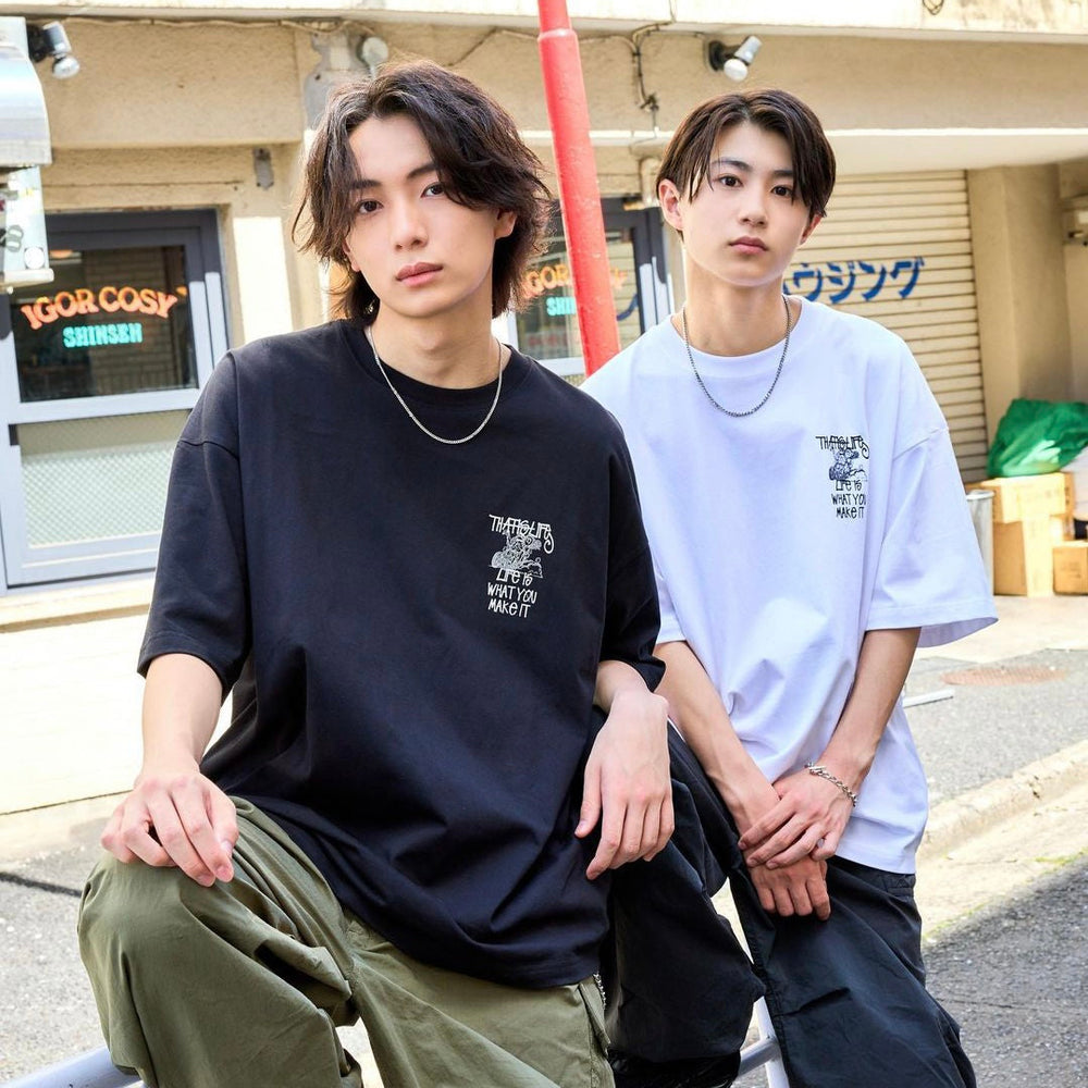 HEAVY WEIGHT 6.8oz BIKER LOGO TEE