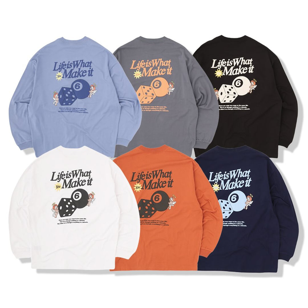 HEAVY WEIGHT 6.8oz “ANGEL DICE” LONG SLEEVE free