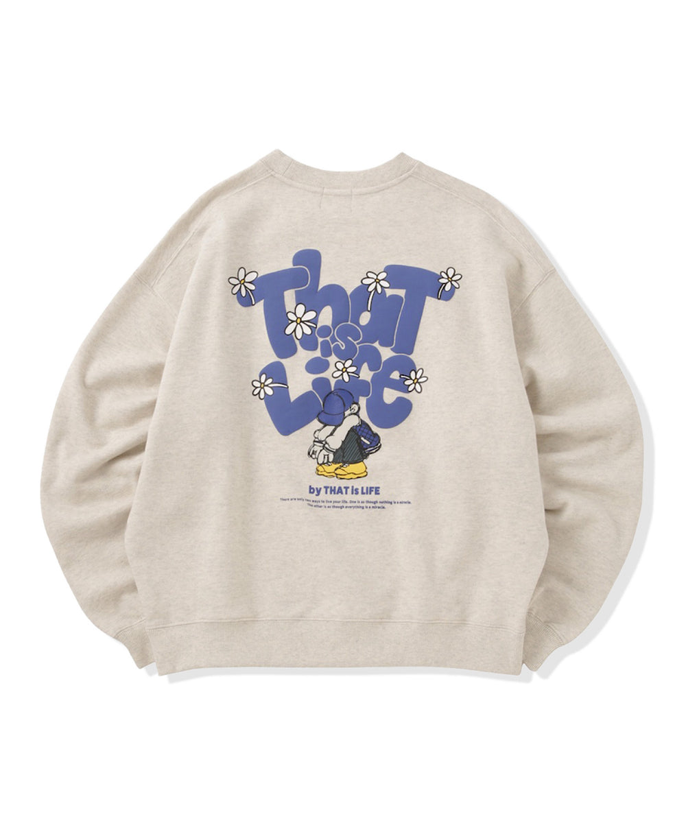 HEAVY WEIGHT 13.0oz "FLOWER BOY" LOGO SWEAT