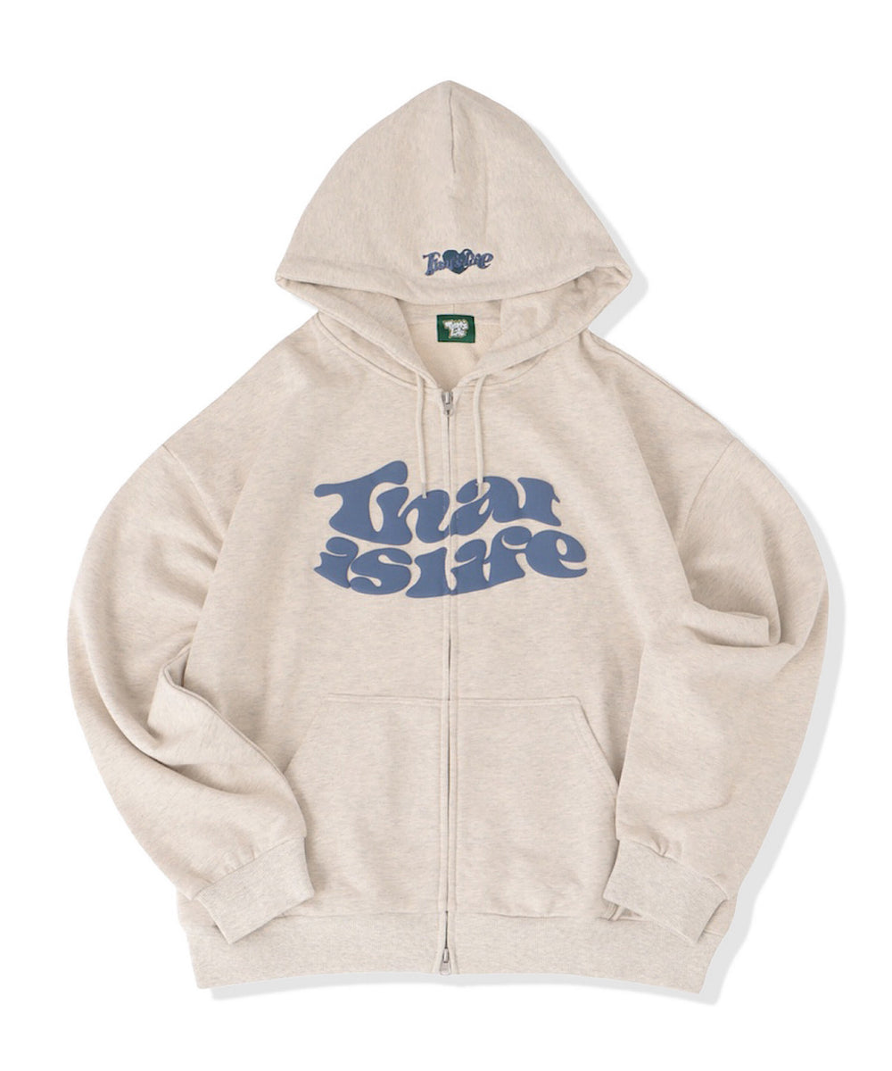 HEAVY WEIGHT 12.0oz FRONT LOGO ZIP HOODIE