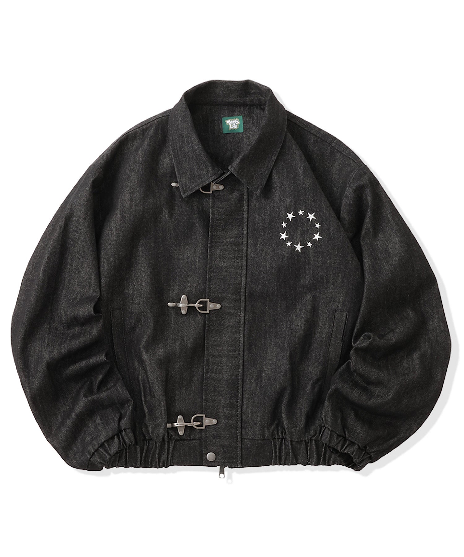 Star Embroidery Rigid Denim Fireman Jacket – That's life online store