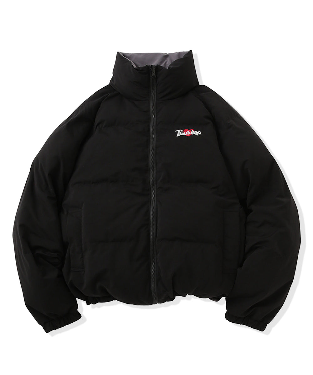 Heart logo Reversible Puffer Jackets